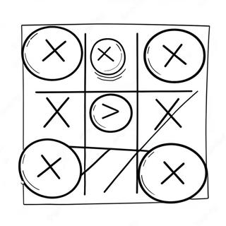 Divertente Gioco Del Tris Coloring Page 115148-50802