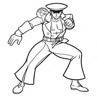 Jotaro Kujo In Azione Coloring Page 115174-50821