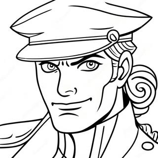 Jotaro Kujo In Azione Coloring Page 115174-50822