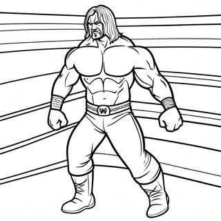 Pagina Da Colorare Dellintensa Sfida Tra Lottatori Wwe 115252-50882