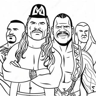 Pagina Da Colorare Dei Vibranti Supereroi Della Wwe 115255 50894