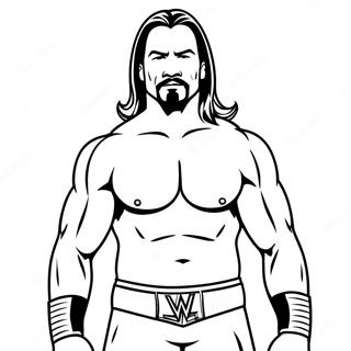 Pagina Da Colorare Dei Vibranti Supereroi Della Wwe 115255 50895