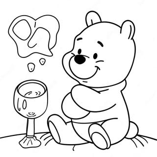 Winnie The Pooh Con Il Miele Disegno Da Colorare 11525-1054