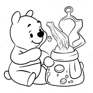 Winnie The Pooh Con Il Miele Disegno Da Colorare 11525-1055