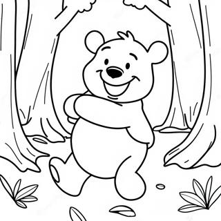 Winnie The Pooh Nel Bosco Disegno Da Colorare 11526-492