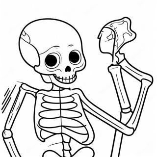 Pagina Da Colorare Di Dry Bones Scheletro Avventuroso 115512 51090