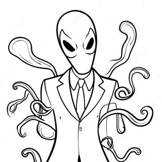 Pagina Da Colorare Di Slenderman Con Tentacoli 115768-51286