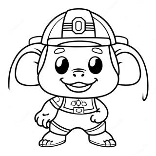 Pagina Da Colorare Del Mascotte Degli Ohio State Buckeyes 115896-51382