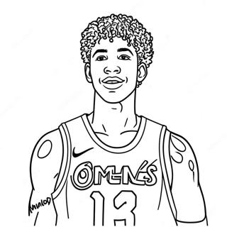 Lamelo Ball Pagine Da Colorare