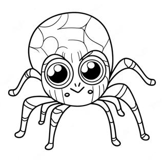 Ragno Divertente Con Grandi Occhi Disegno Da Colorare 11612-1904