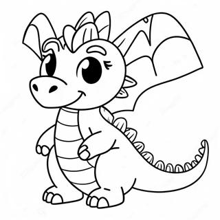 Pagina Da Colorare Del Modello Di Burattino Drago Carino 116363-51748