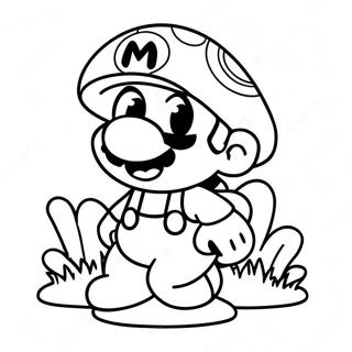 Pagina Da Colorare Del Funghi Di Mario 116490-52001