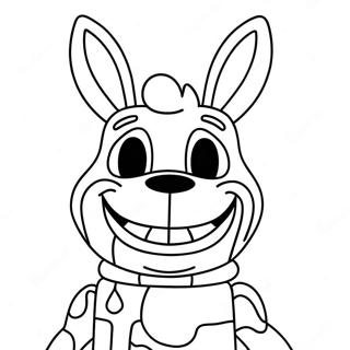 Pagina Da Colorare Di Nightmare Bonnie Da Cartone Animato 116619-52113