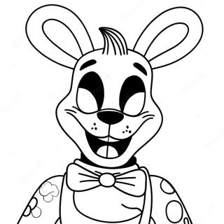Pagina Da Colorare Di Nightmare Bonnie Da Cartone Animato 116619-52114