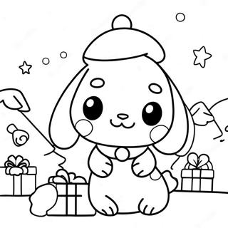 Cinnamoroll Natale Pagine Da Colorare