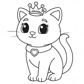 Pagina Da Colorare Di Principessa Gattina Avventurosa 117034 52437