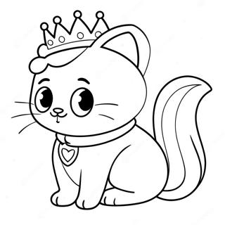 Pagina Da Colorare Di Principessa Gattina Avventurosa 117034 52438