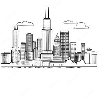 Orizzonte Di Chicago Disegno Da Colorare 117158-52514