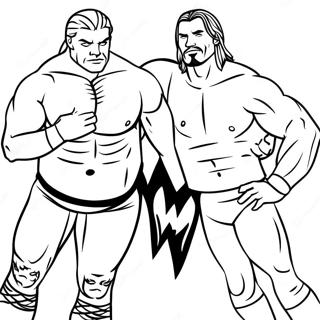 Pagina Da Colorare Dei Momenti Iconici Della Wwe 117469-52768