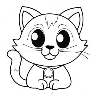 Gatto Nero Pagine da Colorare
