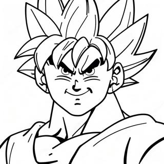 Goku Super Saiyan Blu Pagine Da Colorare