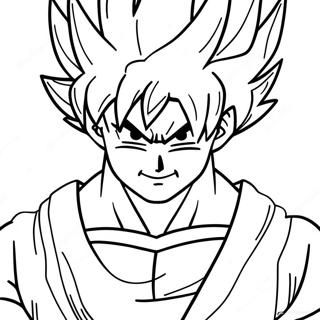 Goku Con Aura Energetica Disegno Da Colorare 117677-52921