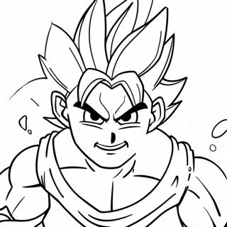Goku Con Aura Energetica Disegno Da Colorare 117677-52924