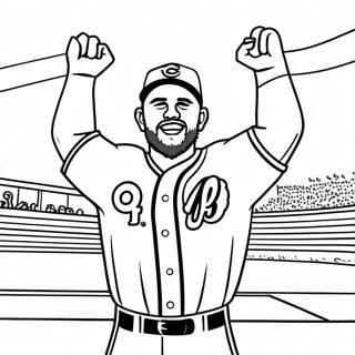 Pagina Da Colorare Di Bryce Harper Che Festeggia Una Vittoria 117781-53006