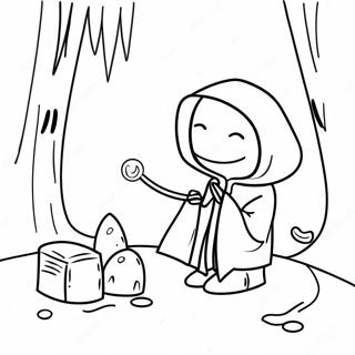 Pagina Da Colorare Di Una Scena Avventurosa Dei Piccoli Incubi 117908 53098