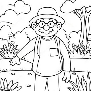 Pagina Da Colorare Di Wally Darling In Un Giardino Colorato 118011-53174