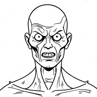 Pagina Da Colorare Della Creatura Zombie Di Resident Evil 118063 53216