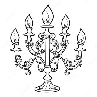 Delizioso Lumiere Il Candelabro Da Colorare 11812-319