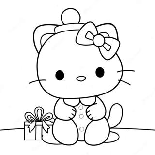 Hello Kitty Natale Pagine Da Colorare