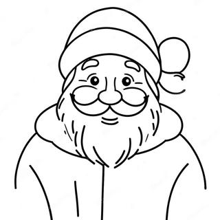 Pagina Da Colorare Di Babbo Natale Allegro 118936-54010