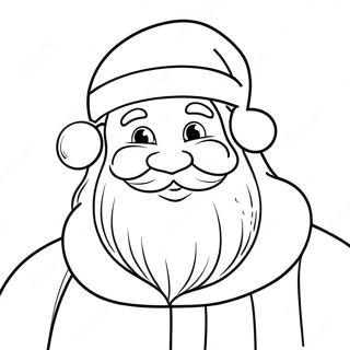 Pagina Da Colorare Di Babbo Natale Allegro 118936-54011