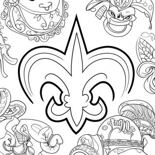 Pagina Da Colorare Dei New Orleans Saints 119011-54063