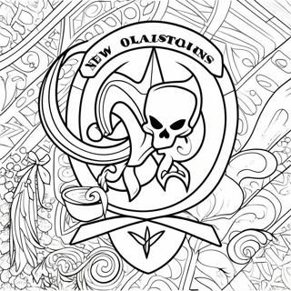 Pagina Da Colorare Del Logo Dei New Orleans Saints 119012-54066