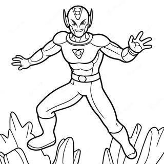 Ultraman Con Sfondo Colorato Da Colorare 119373 54354