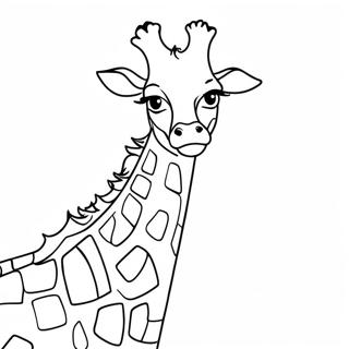 Giraffa Realistica Pagine Da Colorare