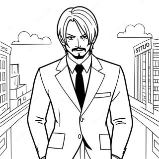 Sanji Nel Suo Abito Classico Da Colorare 119810-54693