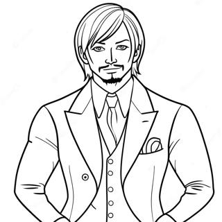 Sanji Nel Suo Abito Classico Da Colorare 119810-54694