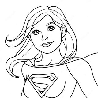 Supergirl Pagine Da Colorare