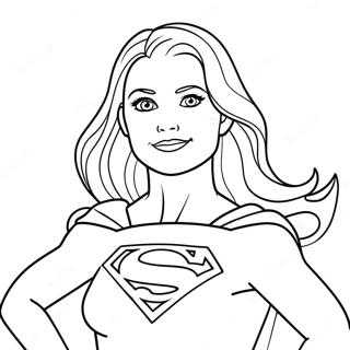 Disegno Da Colorare Di Supergirl 119860-54727