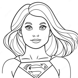 Disegno Da Colorare Di Supergirl 119860-54728