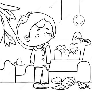 Pagina Da Colorare Di Scena Di Addio Triste 120809-55657