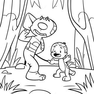 Calvin E Hobbes Pagine da Colorare