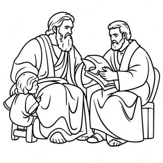 Pagina Da Colorare Dellapostolo Paolo Che Insegna Ai Bambini 121094 55890