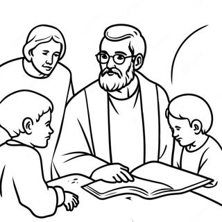 Pagina Da Colorare Dellapostolo Paolo Che Insegna Ai Bambini 121094 55891