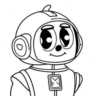 Marvin Il Marziano Con Casco Spaziale Pagina Da Colorare 121296-56018