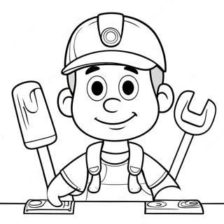 Pagina Da Colorare Di Handy Manny Con Gli Attrezzi 121426-56117